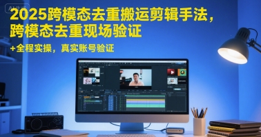 2025跨模态去重搬运剪辑手法，跨模态去重现场验证 +全程实操，真实账号验证|小鸡网赚博客