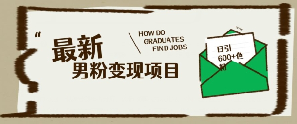 最新男粉变现项目，日引100+S粉，流量爆炸，小白轻松上手|小鸡网赚博客