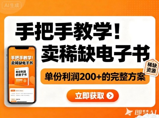 手把手教学！在小红书卖稀缺电子书，单份利润2张+的完整方案|小鸡网赚博客