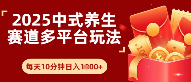 Deepseek+中式养生赛道，全网都在爆的项目，涨粉非常快|小鸡网赚博客