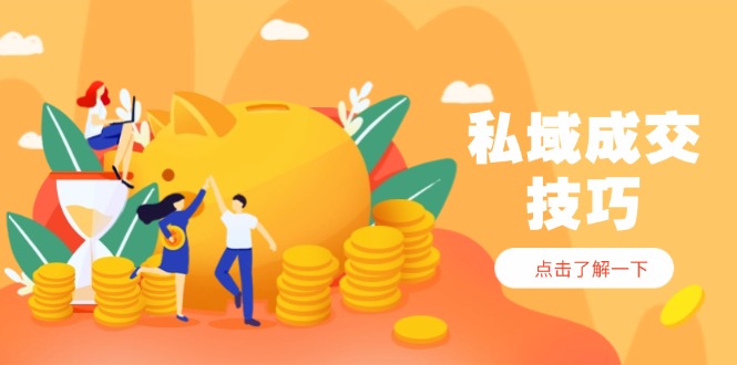 （14566期）私域成交技巧，帮你从入门到精通，破解四大痛点，快速变现，轻松收钱|小鸡网赚博客