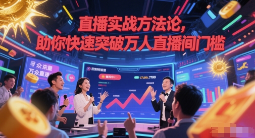 直播实战方法论，助你快速突破万人直播间门槛|小鸡网赚博客