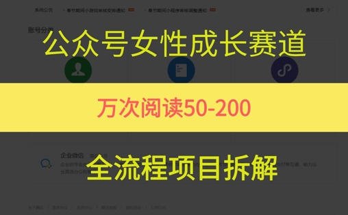 公众号女性赛道，最近爆火系列，条条作品阅读量10w+|小鸡网赚博客