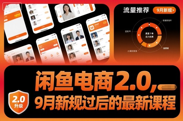 闲鱼电商2.0，9月新规过后的最新课程|小鸡网赚博客