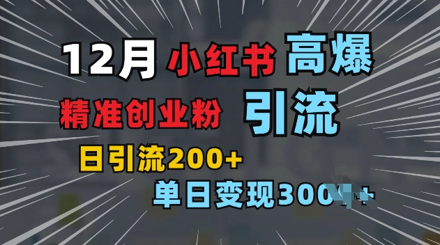 小红书一张图片“引爆”创业粉，单日+200+精准创业粉 可筛选付费意识创业粉【揭秘】|小鸡网赚博客