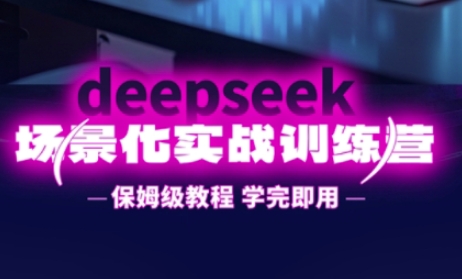 DeepSeek场景化实战训练营，保姆级教程，学完即用，手把手教你用DeepSeek提升效率|小鸡网赚博客