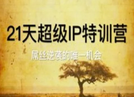 21天超级IP特训营，屌丝逆袭的唯一机会|小鸡网赚博客